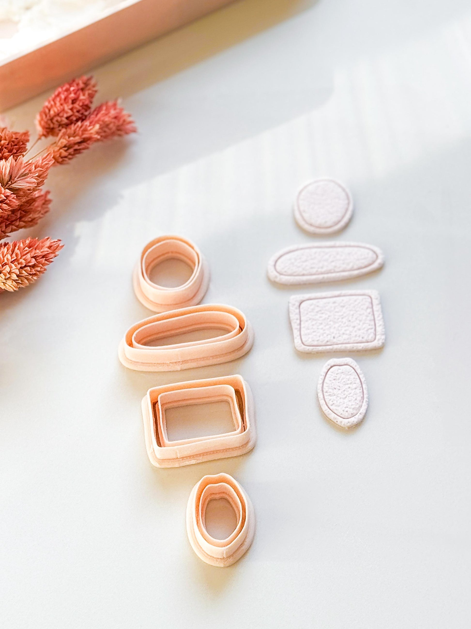 Organic Shape Polymer Clay Cutters: DIY Jewelry Making, 4 Piece Set