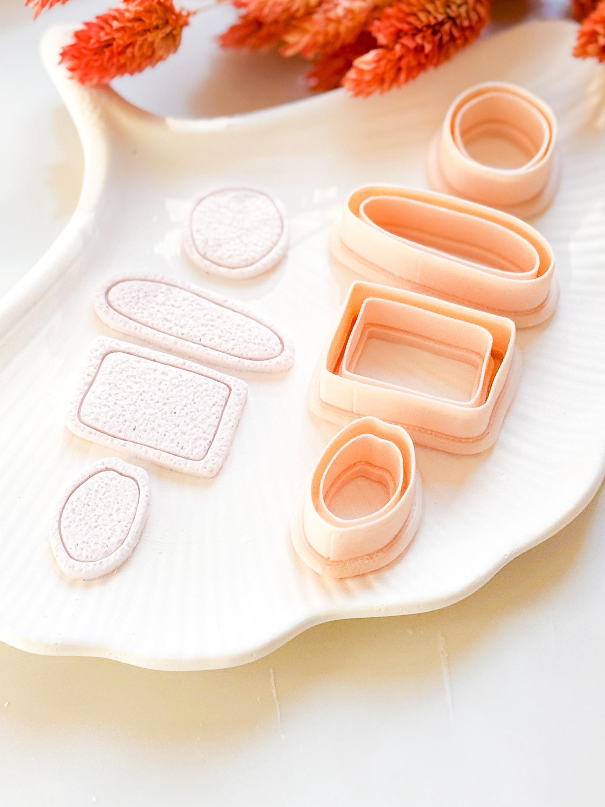 Organic Shape Polymer Clay Cutters: DIY Jewelry Making, 4 Piece Set