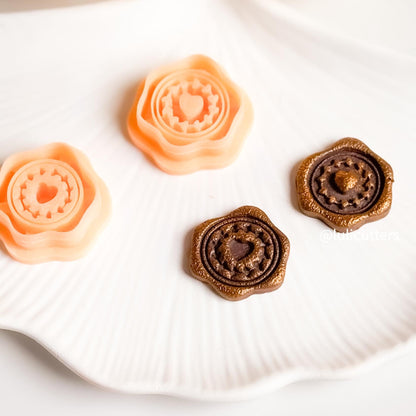Heart Stamp Polymer Clay Earring Cutters: Embossed Jewelry Making Set