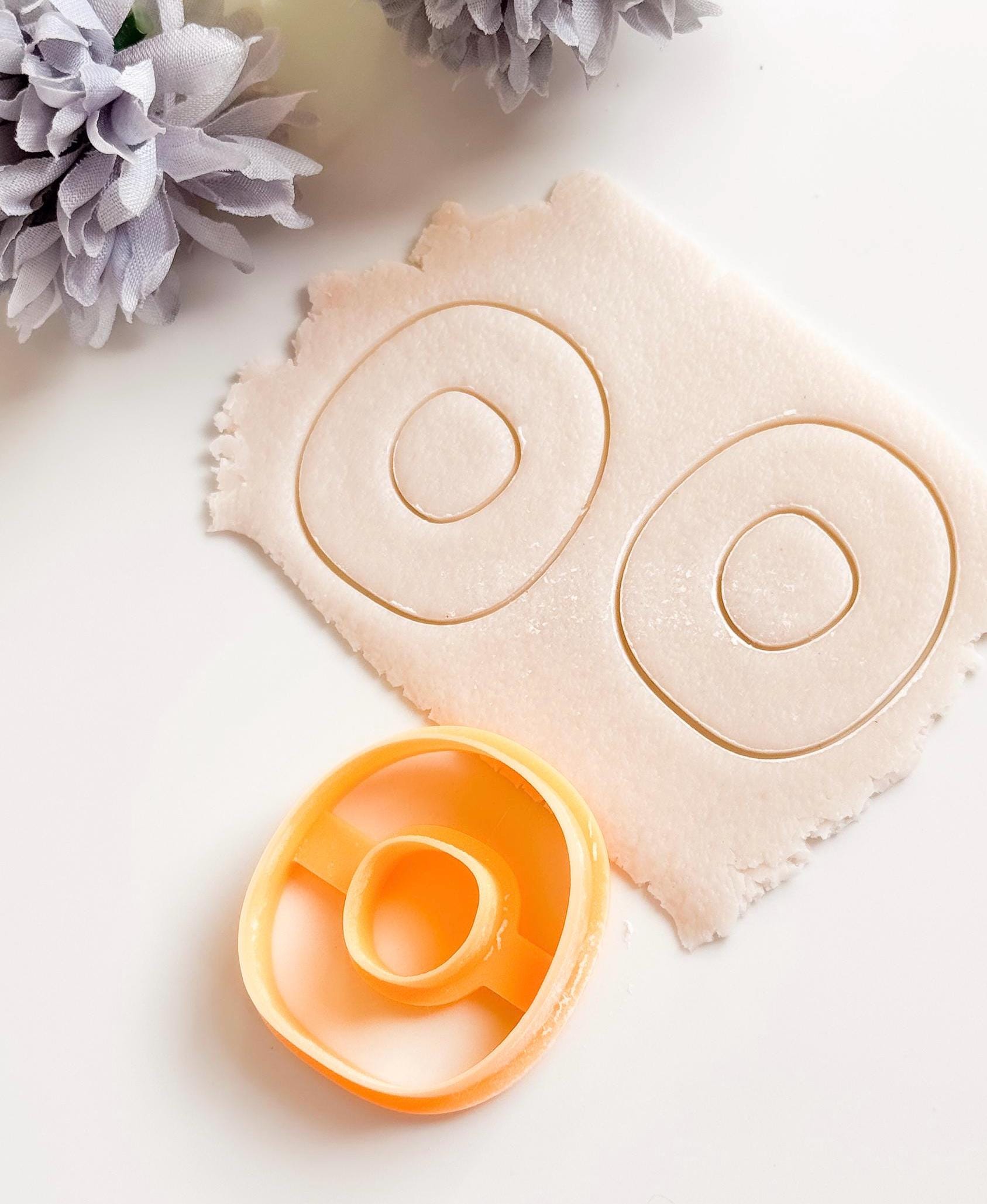 Organic Hoop Polymer Clay Cutter: Modern Earring Jewelry Tool