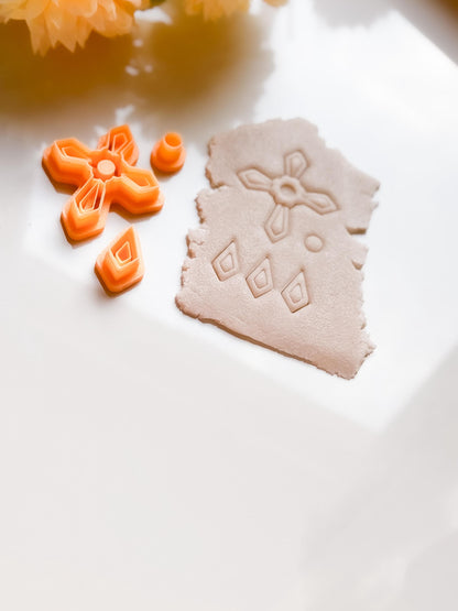 Cross Earring Clay Cutter: Geometric Polymer Clay Jewelry