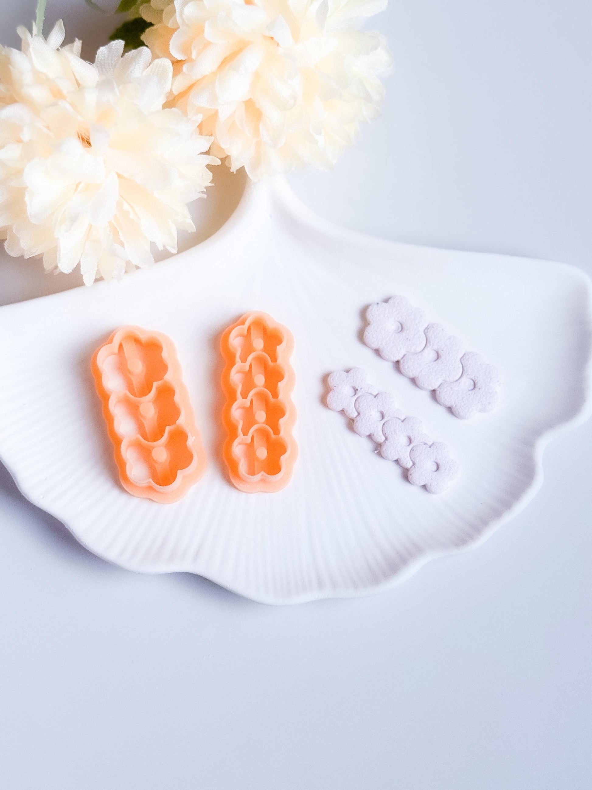 Flower Earring and Hair Clip Clay Cutter Set: DIY Jewelry Accessories