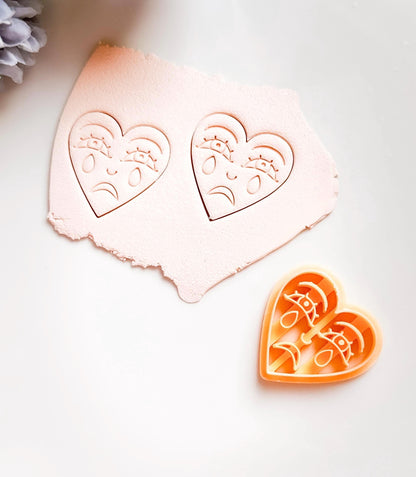 Crying Heart Clay Cutter: Emotional Jewelry Making Tool