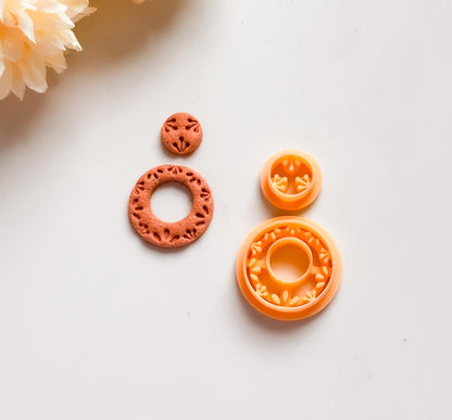 Ceramic Pattern Earring Clay Cutter: Textured Jewelry Making Tool