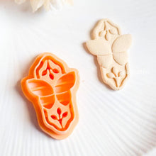 Butterfly & Leaf Cutter Set Polymer Clay Earring Cutter with Botanical Imprint - Boho Vintage Frame