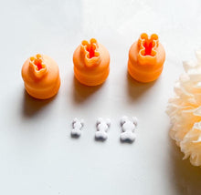 Micro Bunny Polymer Clay Cutter Set: Miniature Rabbit Cutters (8mm, 10mm, 12mm)