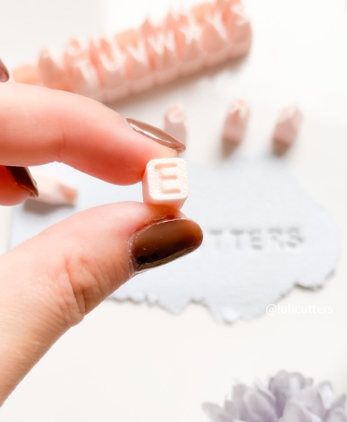 Lowercase Letter Stamp Set for Clay: Alphabet Imprint Tool (6mm 7mm 8mm)