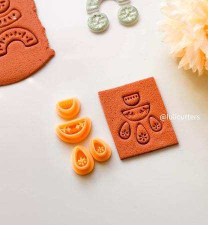 Ceramic Pattern Clay Earring Cutter: Boho Jewelry Making