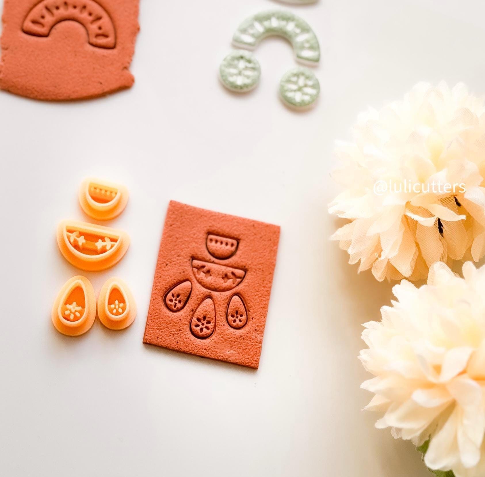 Ceramic Pattern Clay Earring Cutter: Boho Jewelry Making