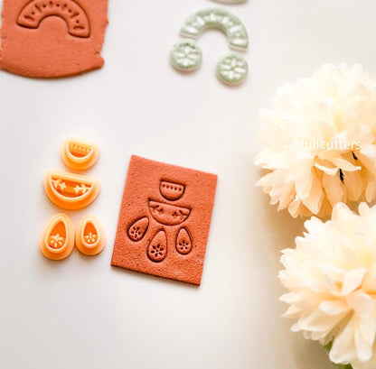 Ceramic Pattern Clay Earring Cutter: Boho Jewelry Making