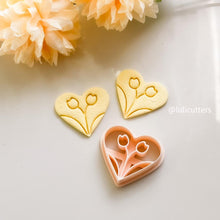 Tulip Embossed Clay Cutter: Floral Polymer Clay Jewelry Tool