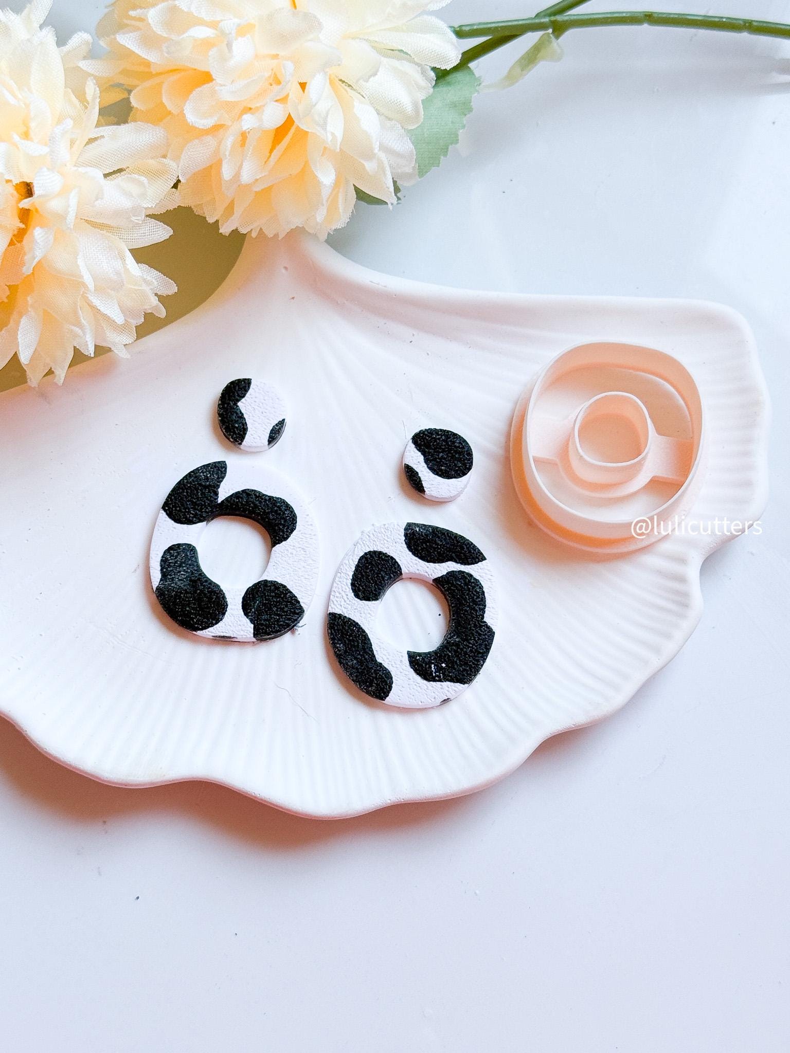 Organic Hoop Polymer Clay Cutter: Modern Earring Jewelry Tool