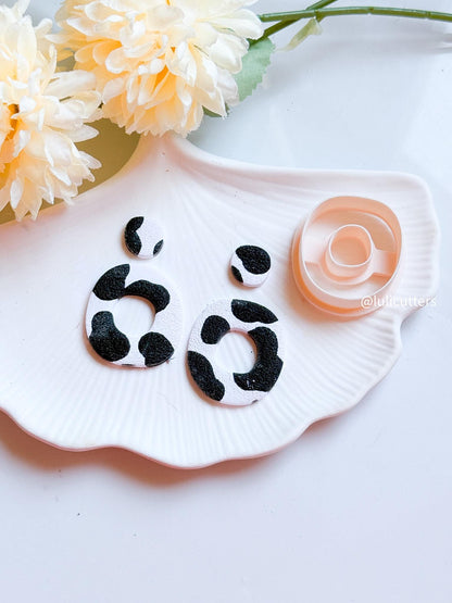 Organic Hoop Polymer Clay Cutter: Modern Earring Jewelry Tool