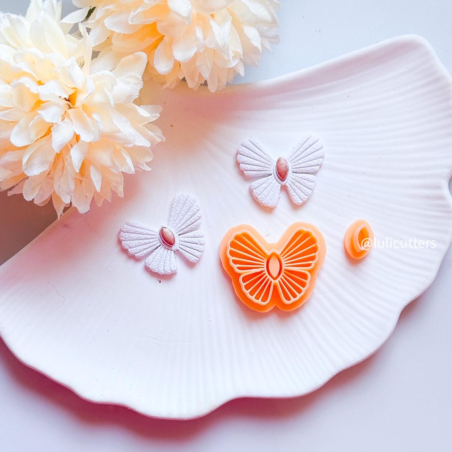 Art Deco Butterfly Clay Cutter: DIY Polymer Clay Earring Tool