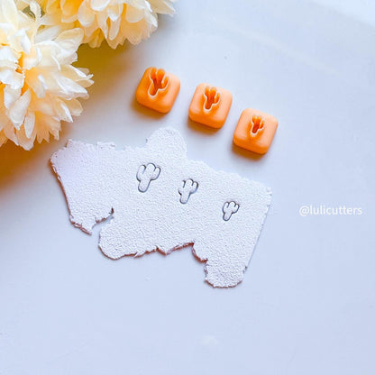 Micro Cactus Clay Cutter Set: Mini Polymer Clay Jewelry Tool