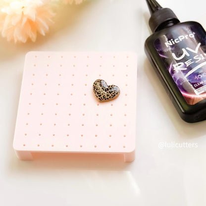 Resin Earring Application Board | UV Resin Jewelry Tool | Epoxy Crafting Stand