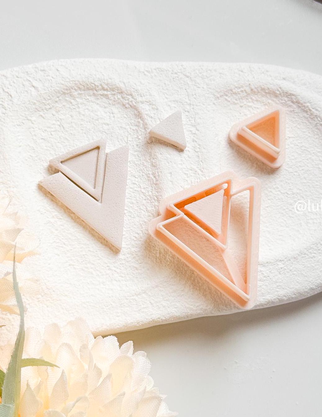 Layered Triangle Cutter Set: Geometric Jewelry Design