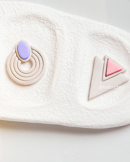 Layered Triangle Cutter Set: Geometric Jewelry Design