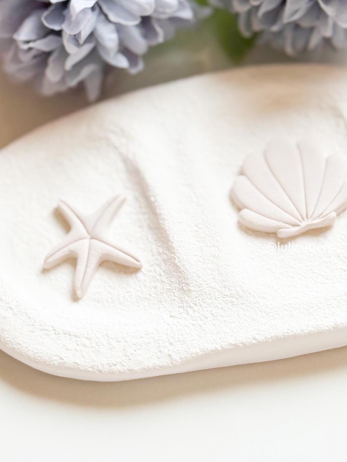 Shell Pack - Seashell Polymer Clay Earring Cutter Set Ocean-Inspired Shapes - Seashell & Starfish