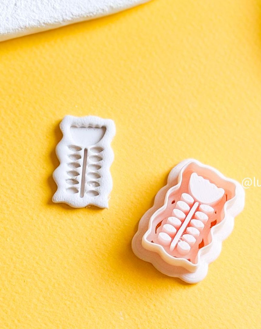 Whimsical Bloom Polymer Clay Cutter Playful Floral Design