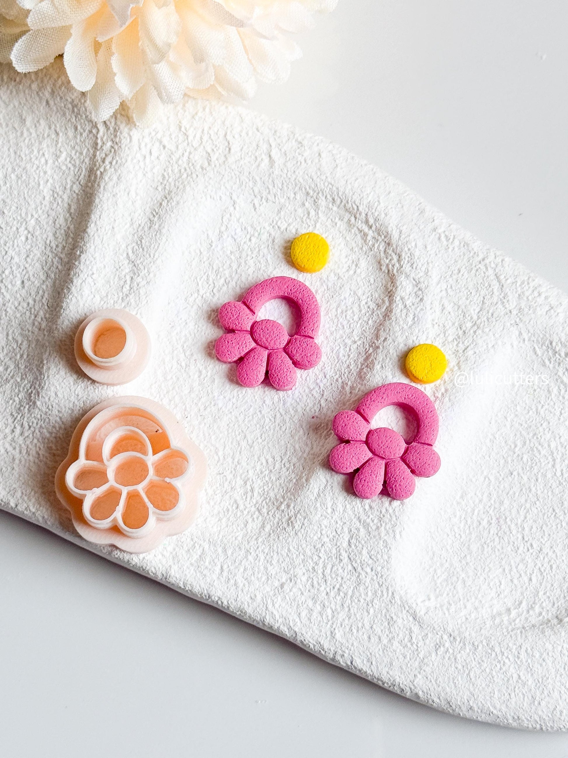 Flower Earring Cutter Set: Polymer Clay Floral Design Tool