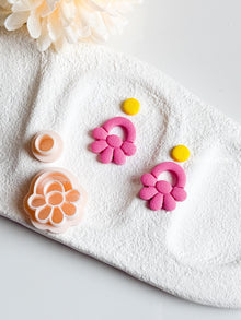 Flower Earring Cutter Set: Polymer Clay Floral Design Tool