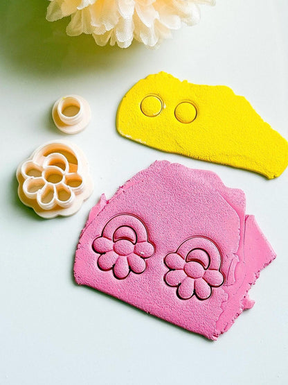 Flower Earring Cutter Set: Polymer Clay Floral Design Tool