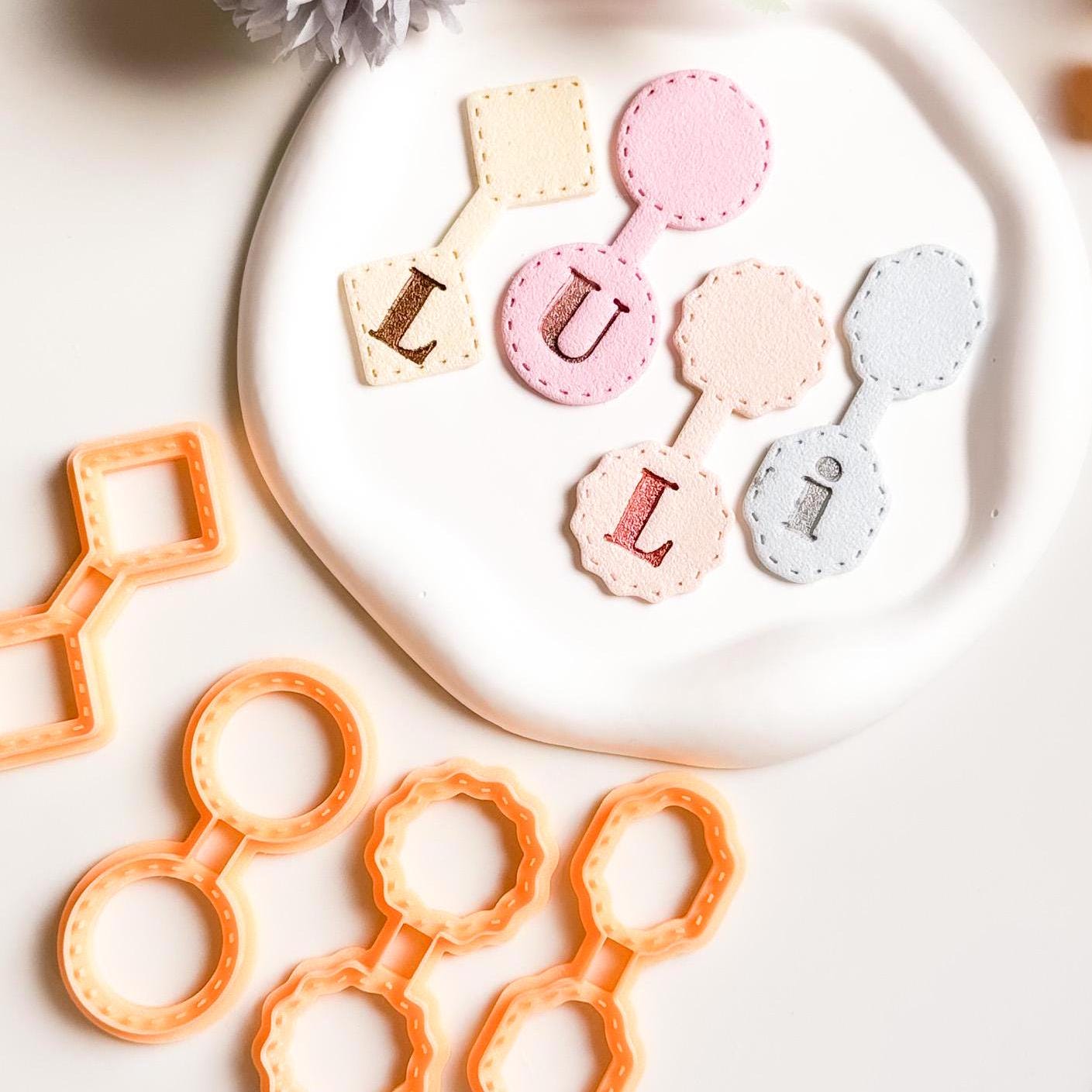 Stitch Effect Clay Cutter Set: Keychain & Bag Charm Maker