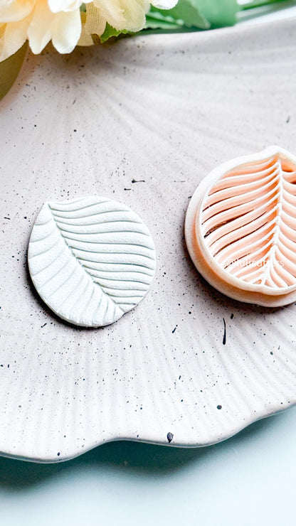 Botanical Leaf Clay Cutter: Deep Imprint Polymer Clay Earring Tool
