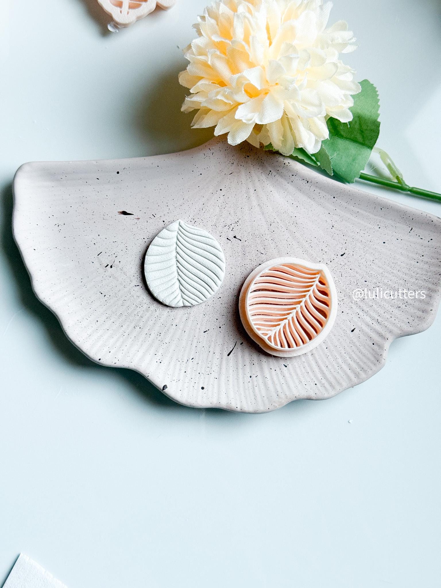 Botanical Leaf Clay Cutter: Deep Imprint Polymer Clay Earring Tool