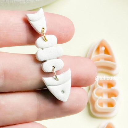 Fish Polymer Clay Cutter Set: Layered Earring Cutters (3-Piece)