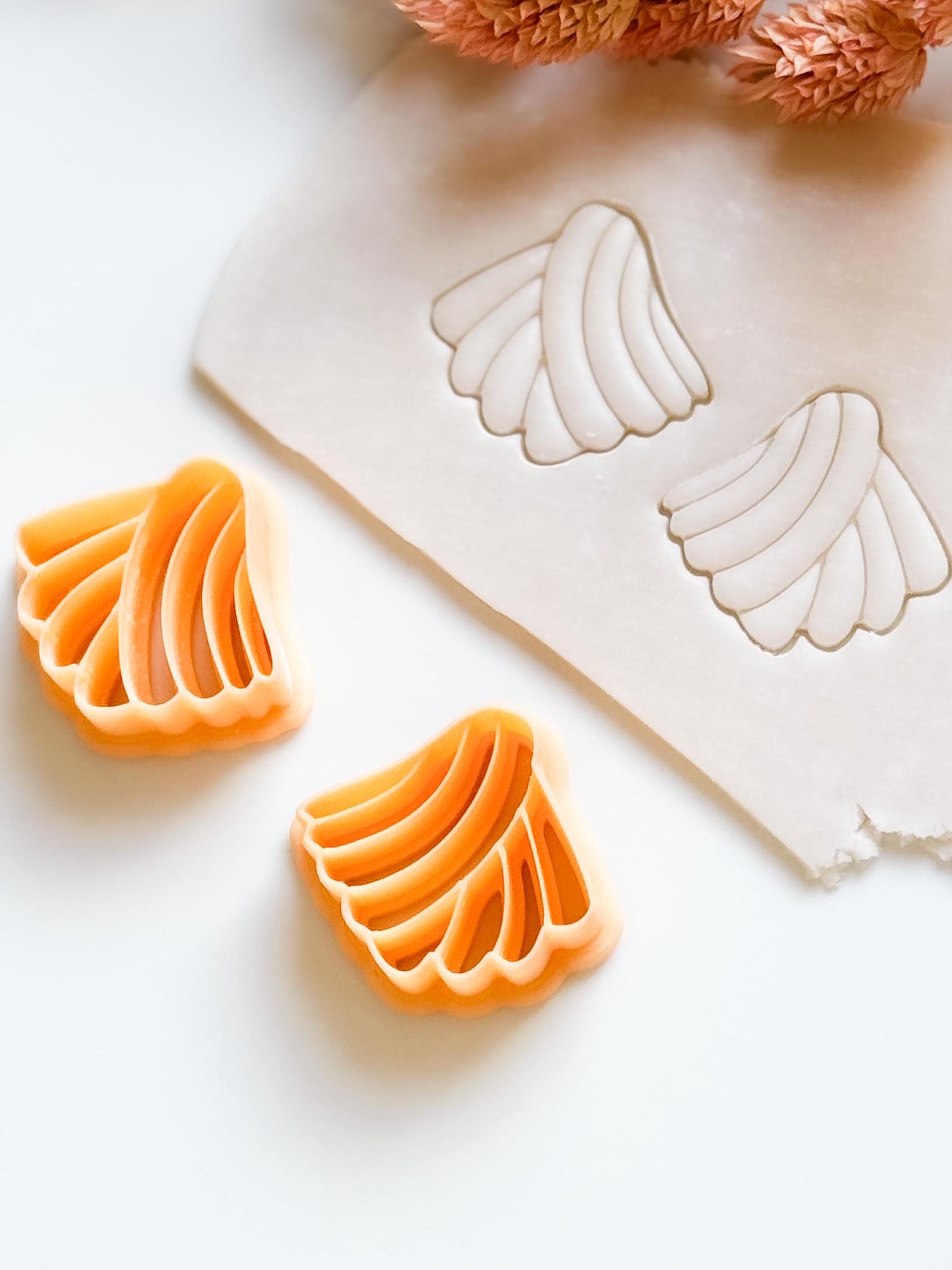 Boho Leaf Clay Cutter: Embossed Polymer Clay Jewelry Making