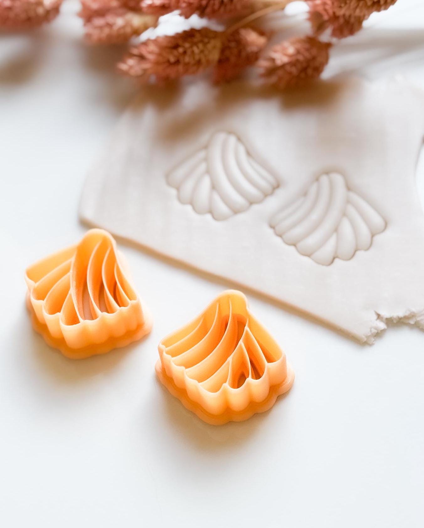 Boho Leaf Clay Cutter: Embossed Polymer Clay Jewelry Making