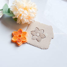 Textured Flower Cutter Polymer Clay Imprint Earring Cutter