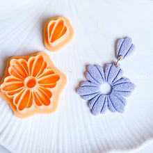 Daisy Bloom Cutter Set Polymer Clay Earring Cutter with Imprint