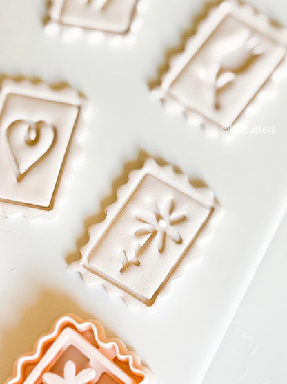 Vintage Stamp Clay Cutters: Polymer Clay Jewelry Embossing Tools
