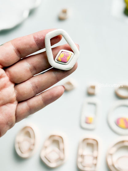 Bezel Earring Cutters: Polymer Clay Jewelry Making, 30-50mm