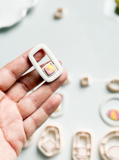 Bezel Earring Cutters: Polymer Clay Jewelry Making, 30-50mm