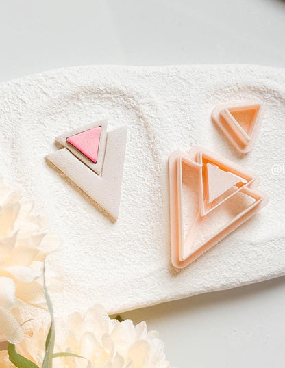 Layered Triangle Cutter Set: Geometric Jewelry Design