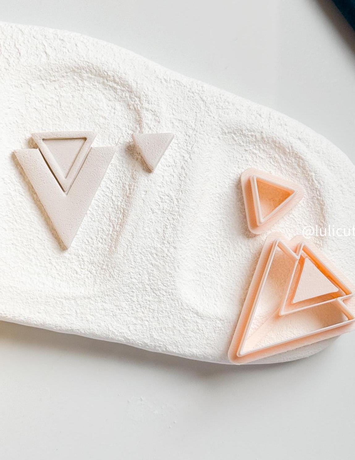 Layered Triangle Cutter Set: Geometric Jewelry Design