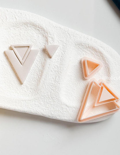 Layered Triangle Cutter Set: Geometric Jewelry Design