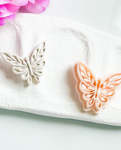 Butterfly Polymer Clay Cutter: Intricate Wing Earring Design