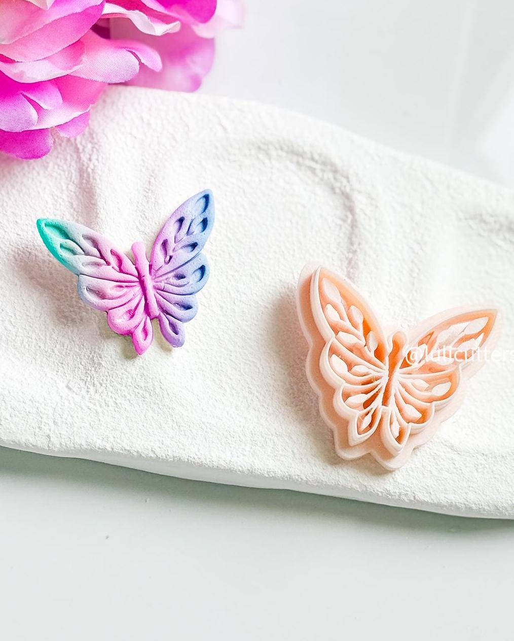 Butterfly Polymer Clay Cutter: Intricate Wing Earring Design