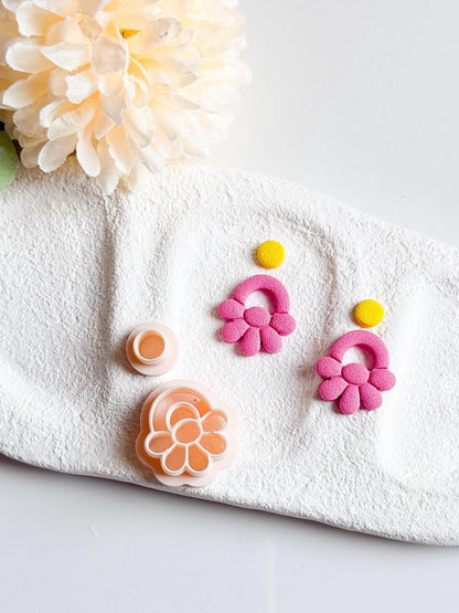 Flower Earring Cutter Set: Polymer Clay Floral Design Tool