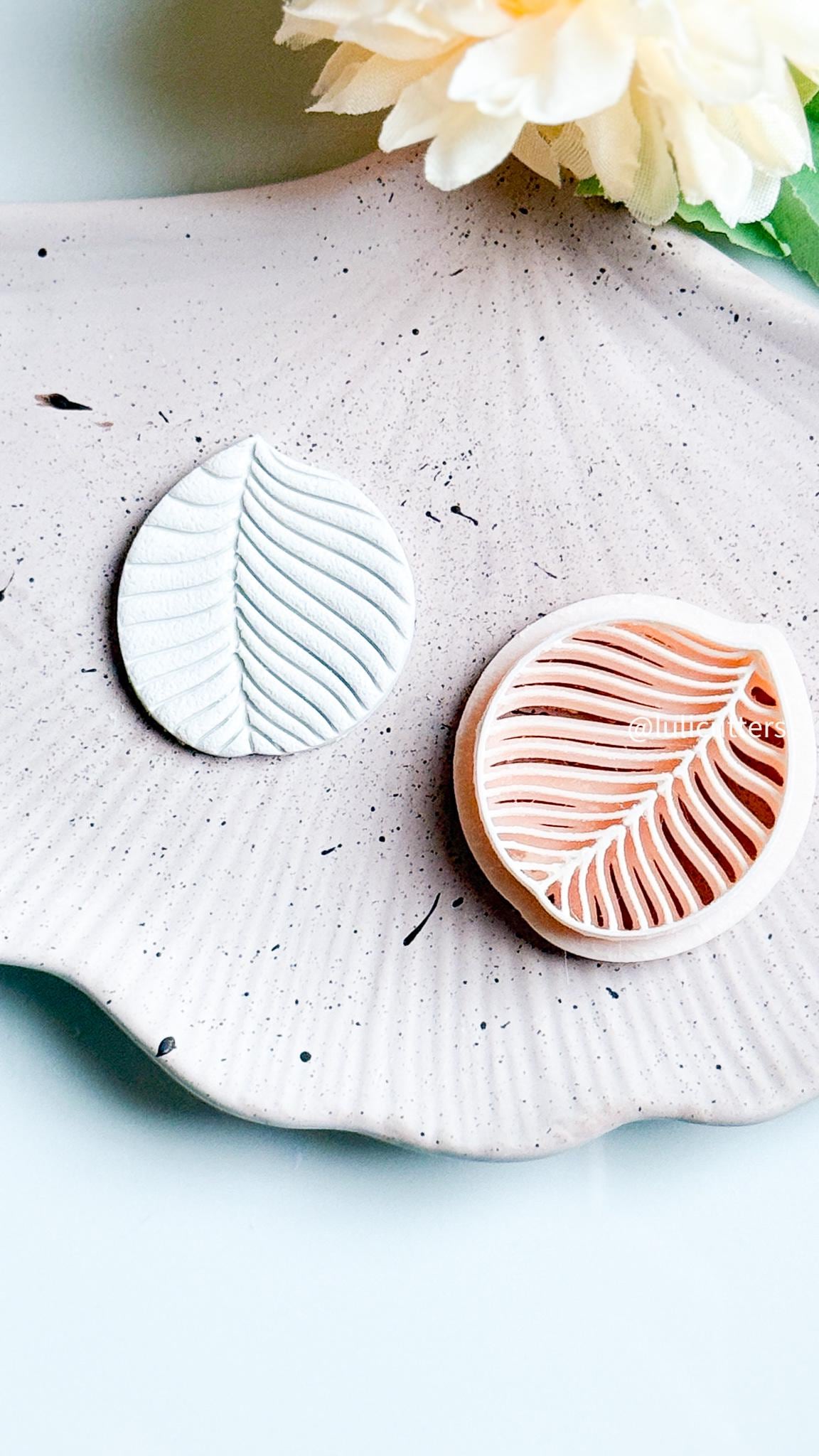 Botanical Leaf Clay Cutter: Deep Imprint Polymer Clay Earring Tool