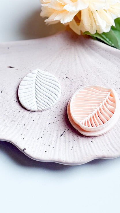 Botanical Leaf Clay Cutter: Deep Imprint Polymer Clay Earring Tool