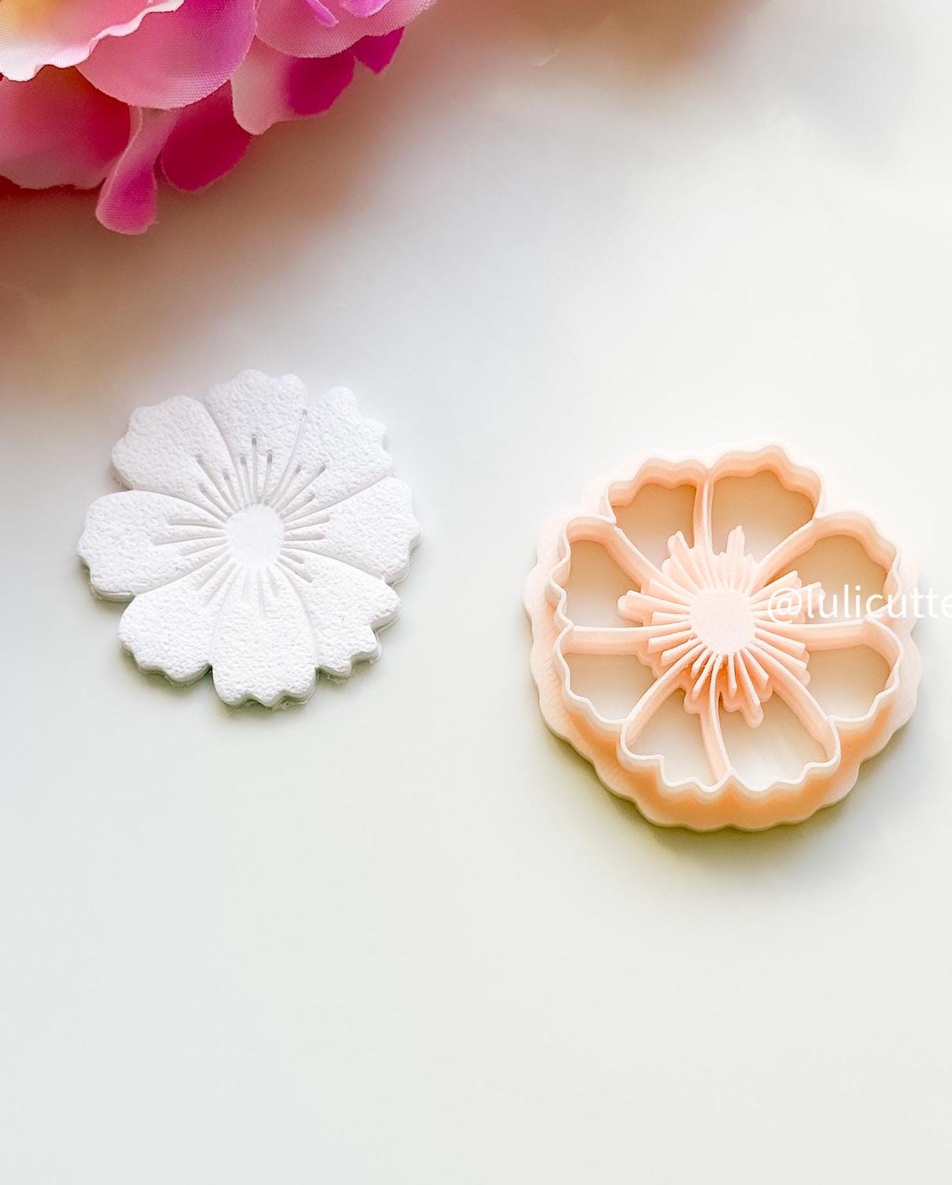 Sakura Clay Cutter: Cherry Blossom Polymer Clay Tool