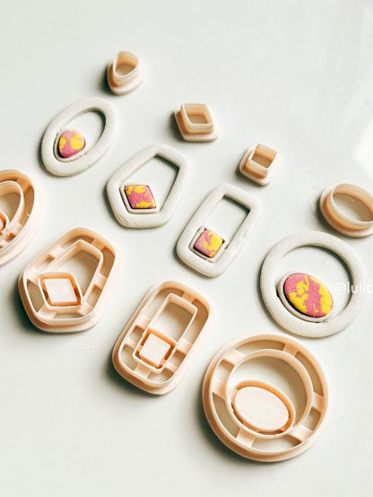 Bezel Earring Cutters: Polymer Clay Jewelry Making, 30-50mm