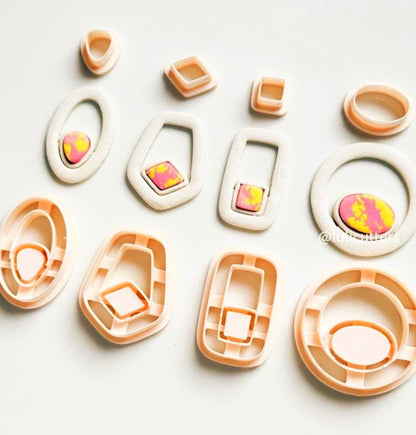 Bezel Earring Cutters: Polymer Clay Jewelry Making, 30-50mm