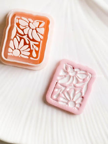 Floral Frame Earring Cutter Daisy Pattern, 30mm or 35mm Options